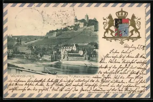 AK Würzburg, Festung m. Mainviertel