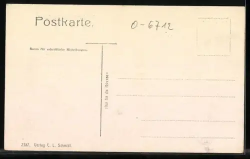 AK Triptis, An der Gottesacker-Kirche