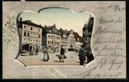 AK Coburg, Marktplatz