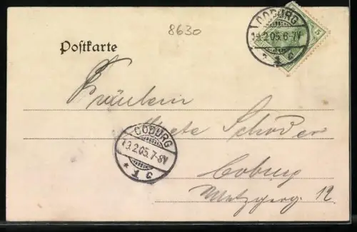 AK Coburg, Marktplatz