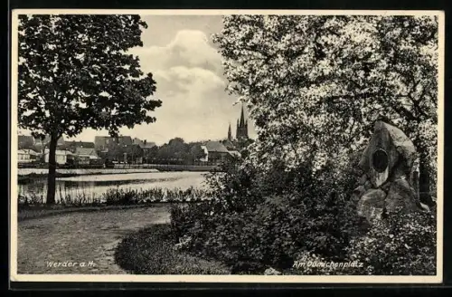 AK Werder a. H., Am Dömichenplatz