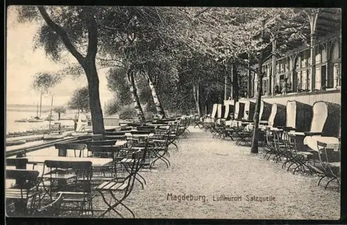 AK Magdeburg, Restaurant mit Terrasse