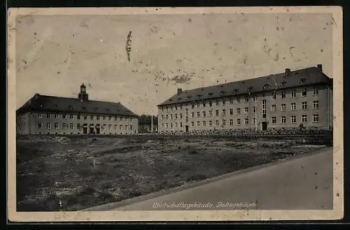 AK Frankfurt /Main, Wirtschaftsgebäude, Stabsgebäude, Alwin Weissenberger Kantine III, Art. Regt. 15 Fkm.-Bonames