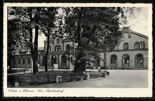 AK Elze i. Hann., Am Bahnhof