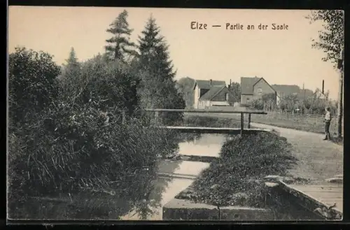 AK Elze / Leine, Partie an der Saale