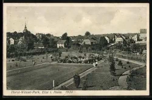 AK Elze i. Hann., Park, 1934