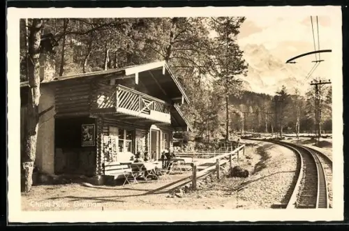 AK Grainau, Gasthaus Christl-Hütte