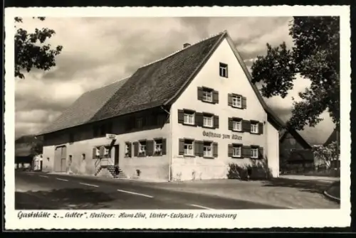 AK Unter-Eschach / Ravensburg, Gasthaus zum Adler Hans Löw