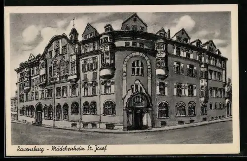 Künstler-AK Ravensburg / Württ., Mädchenheim St. Josef