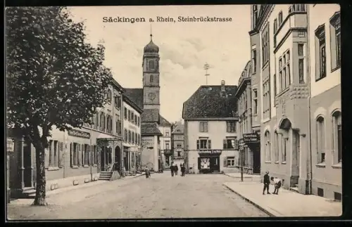 AK Säckingen am Rhein, Gasthof zum Schützen in der Steinbrückstrasse