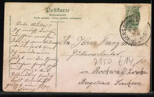 AK Biberach / Riss, Wielandstrasse mit Pferdewagen