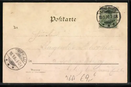 Lithographie Der Trompeter von Säckingen, Zwerge, Behüt Dich Gott!