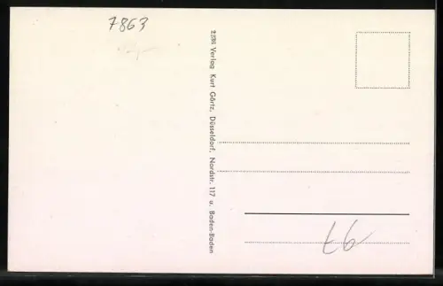 AK Zell-Riedle, Weingartenkirche, Hindenburgstrasse, Blick auf den Ort