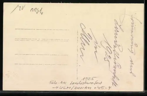 Foto-AK Ulm /Donau, Landesturnfest 1925, Strassenumzug