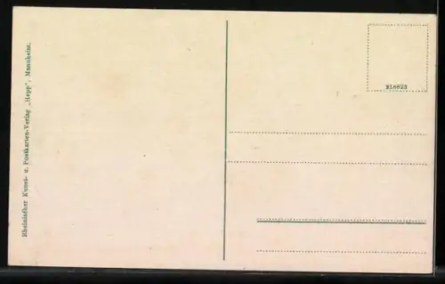 AK Kaiserslautern, Burgstrasse mit höherer weibliche Bildungsanstalt