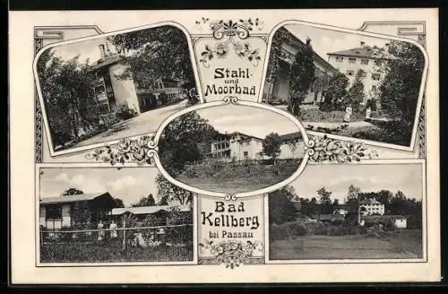 AK Bad Kellberg bei Passau, Ortspartien, Stahl- und Moorbad-Einrichtung