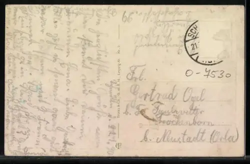 AK Schmölln /S.-A., Uferstrasse, Fabrik mit Schornstein