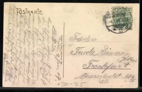 AK Crefeld, Blick auf das Offizier-Kasino, Kaserne