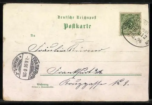 Lithographie Wetzlar, Panorama und Dom