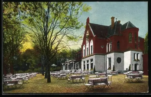 AK Hildesheim, Restaurant u. Pension Berghölzchen v. H. Immendorff