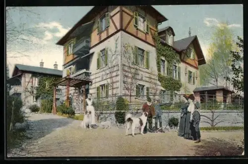 AK Tutzing, Ansicht vom Gasthof Beringerheim