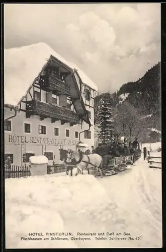 AK Fischhausen am Schliersee, Hotel und Restaurant Finsterlin