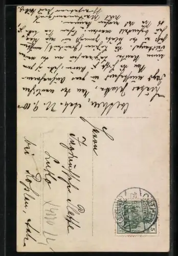 AK Cöthen /Anhalt, Einwohner mit Kutschwagen