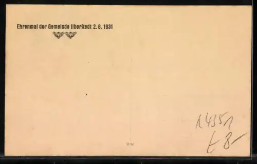 AK Ilberstedt, Ehrenmal der Gemeinde