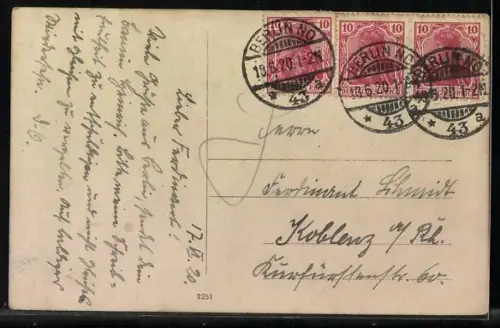 Foto-AK Börnicke / Havelland, Gasthof Paul Stage, Himmelfahrt 1920, Gruppenbild