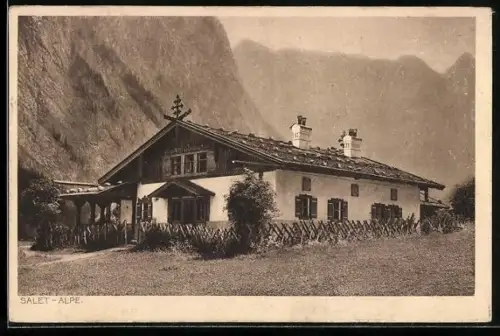 AK Schönau /Obb., Gasthof Salet-Alpe