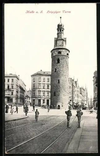 AK Halle a. S., Leipziger Turm