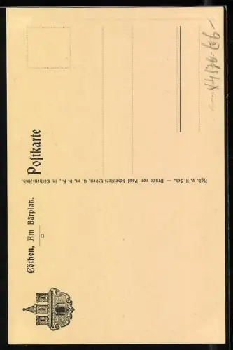 AK Cöthen, Am Bärplatz, Rathaus und Geschäftshäuser