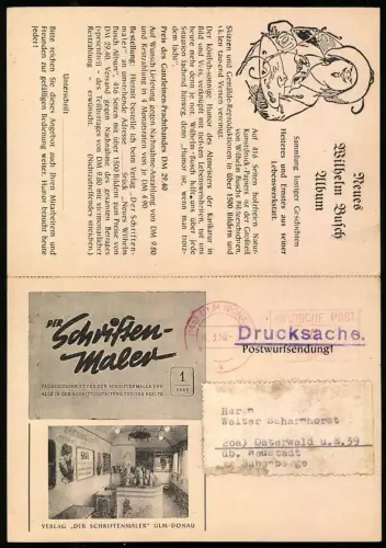 AK Ulm /Donau, Verlag Der Schriftenmaler, Zeitschrift Der Schriftenmaler, Innenansicht Geschäft