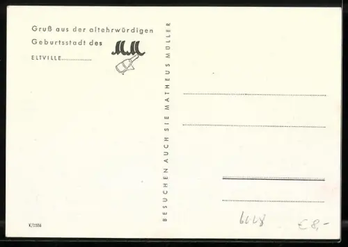 AK Eltville am Rhein, Luftbild, Anlagen der Sektkellerei Matheus Müller