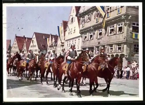 AK Biberach / Riss, Schützenfest, Historisches Kinder- und Heimatfest, Ritte der Kaiserlichen