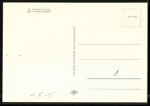 AK Bad Sooden-Allendorf, St. Bonifatius-Kirche, Innenansicht
