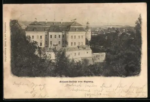 AK Oppurg, Gesamtansicht, Schloss