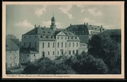 AK Ebersdorf-Reuss, Kirche und Chorhäuser der Brüdergemeine