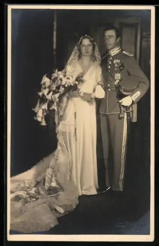 AK Prinz Gustaf Adolf von Schweden mit Gemahlin