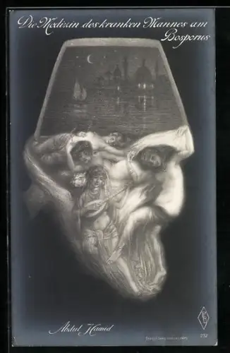 AK Abdul Hamid, Portrait oder Haremsdamen?, Metamorphose