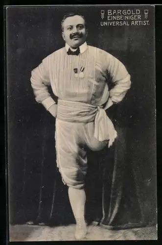 AK Bargold, Einbeiniger Universal Artist, Behinderter, Variete