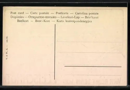 AK Mann mit zwei fülligen Damen, Wer redet denn von Fleischnot?