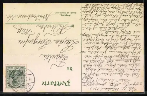 Künstler-AK Köln, Hillige Mädchen und Knechte, Fasching