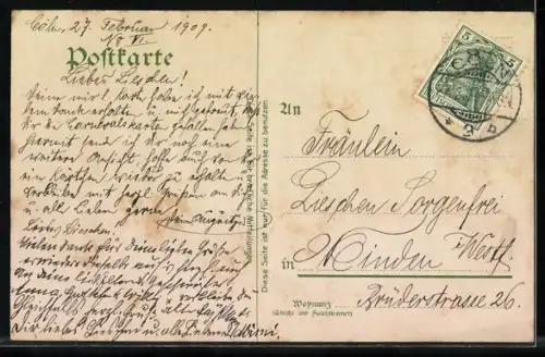 Lithographie Köln, Kölner Carneval, Festmahl beim Prinzen