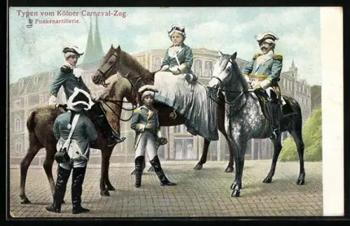 AK Köln, Typen vom Carneval-Zug, 4. Funkenartillerie