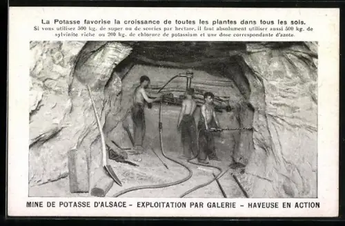 AK Potasse, Mine, Haveuse en Action Salzbergwerksarbeiter