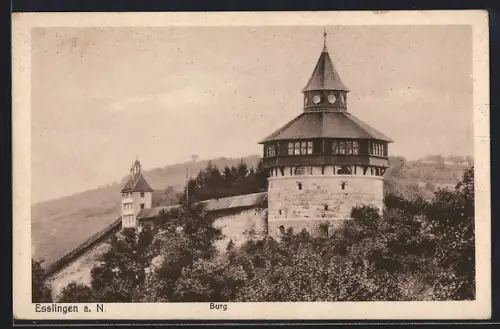 AK Esslingen / Neckar, Blick auf Burg