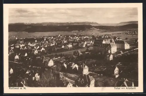 AK Rottweil a. N., Ortsansicht mit Altstadt