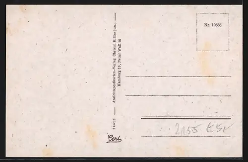 AK Borstel im Altenlande, Strassenansicht mit Fachwerkhäusern und Brücke