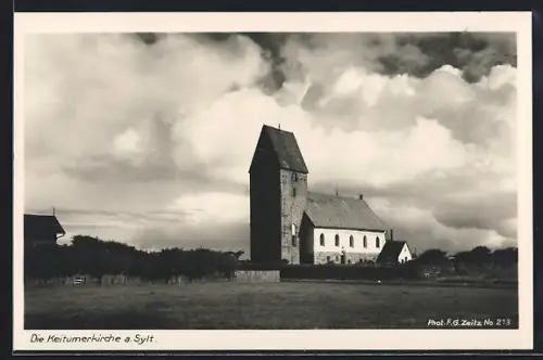 AK Keitum a. Sylt, Keitumerkirche, Panorama